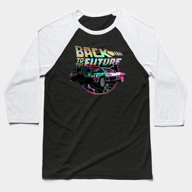 Back to the Future - DMC DeLorean Baseball T-Shirt by MamasYoO